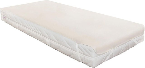 Concord Basic Moltonauflage aus Baumwoll-Molton, Beige, B: 100 cm, T: 200 cm