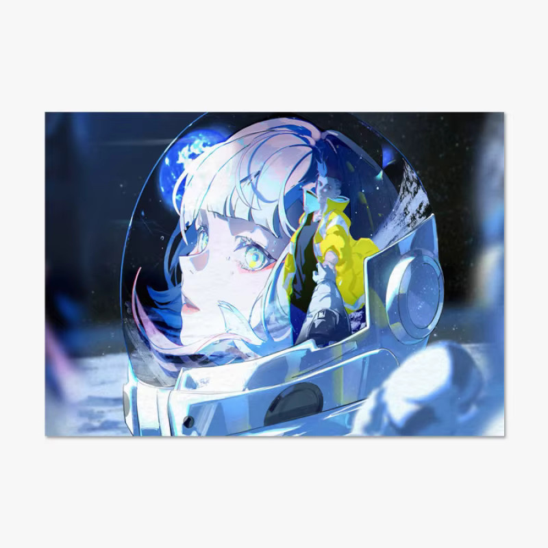 VIKAMA Cyberpunk Edgerunners Anime-Wandteppich aus Textil, Mehrfarbig, B/H: 60 x 40 cm - Bild 2