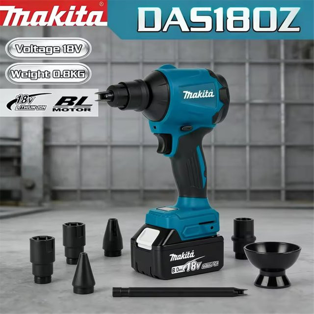 Makita Akku-Staubbläser DAS180 18V Lithium-Ionen in Blau (nur Gerät) - Bild 1