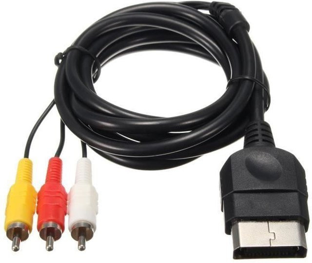 Infoboutik Composite AV Audio Video RCA-Kabel-Adapter für XBOX Classic 1, Mehrfarbig - Bild 1