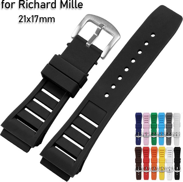 HQstrap Uhrenarmband Silikon, 21 mm x 17 mm, Unisex - Bild 1