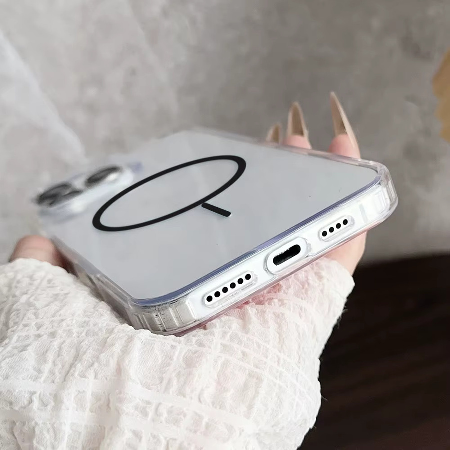 AKABEILA MagSafe Handyhülle für iPhone 17 Pro Max 16 15 14 13 12 11 Transparent aus Acryl - Bild 4