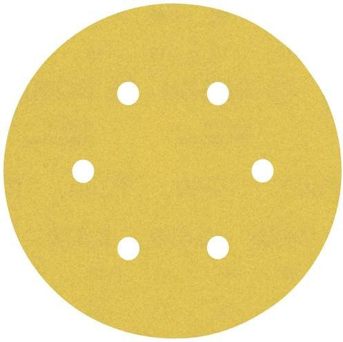 Bosch Expert C470 Exzenterschleifpapier gelocht Körnung 240 Durchmesser 150 mm 5 Stück Gelb - Bild 1