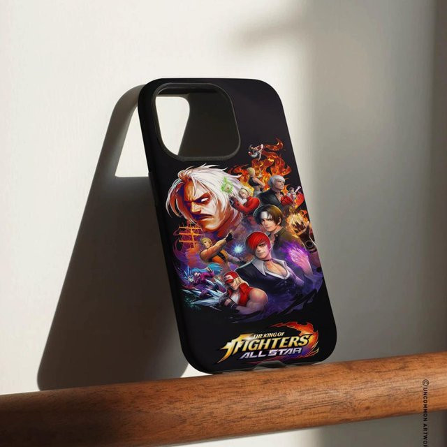 K-King Of F-Fighters Handyhülle für iPhone 17 16 15 14 13 12 Pro Max Plus, glänzende HD-Doppelschicht-Flüssigkeitshartschale in Weiß - Bild 1