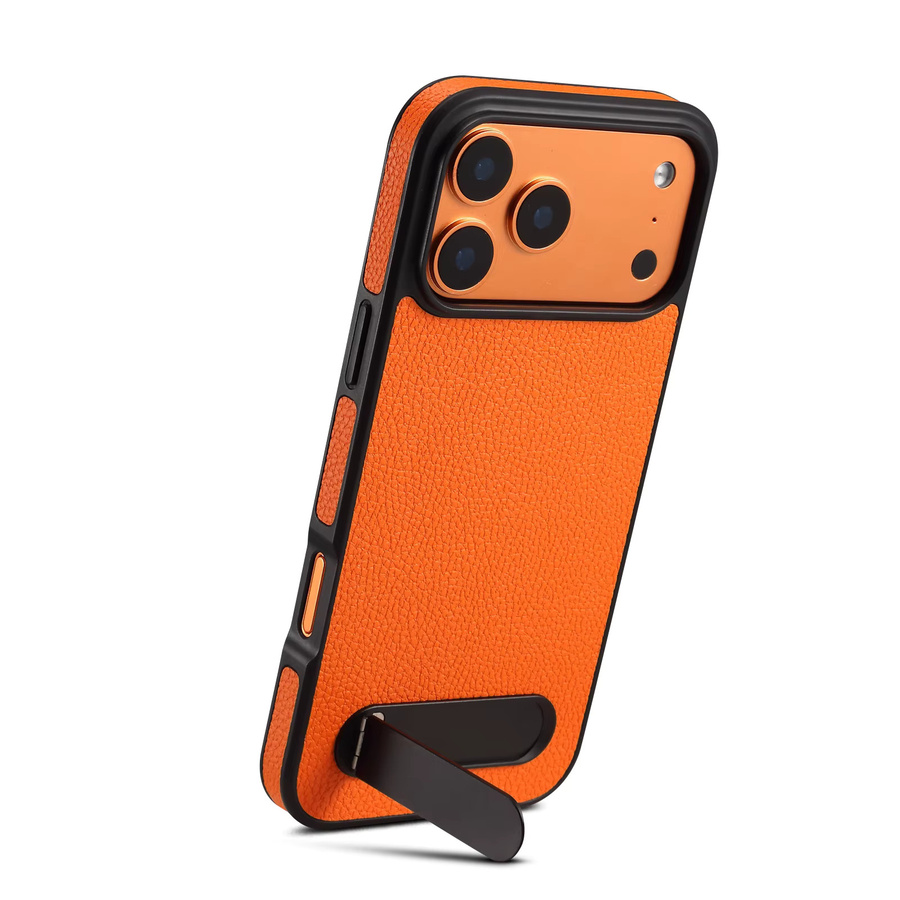 Denior Magnetische Handyhülle mit Lychee-Muster aus PU-Leder für iPhone 17 16 15 14 13 Pro Max Plus, Kabelloses Laden unterstützt - Bild 3