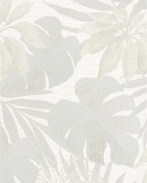 Marburg Vliestapete Avalon mit floralem Naturmuster in Beige und Grau, FSC-zertifiziert - Bild 1