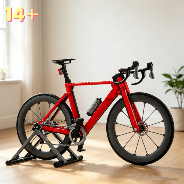 Hot Toys Rotes Rennrad-Bausatz-Set, 1015-teiliges Set, ab 14 Jahren - Bild 1