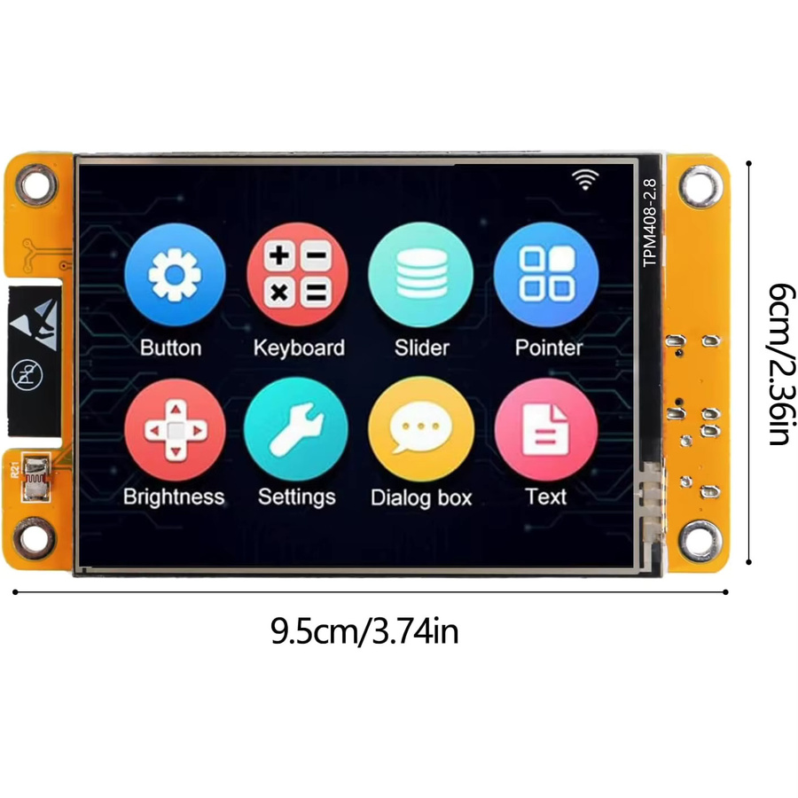 AOKIN ESP32-Entwicklungsboard ESP32-2432S028R mit 2,8 Zoll Smart Display TFT-Modul und Touchscreen, WiFi und Bluetooth für Arduino - Bild 5