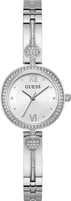 Guess Damenuhr Lovey, Quarz, Edelstahl, Silber, 27 mm - Bild 1