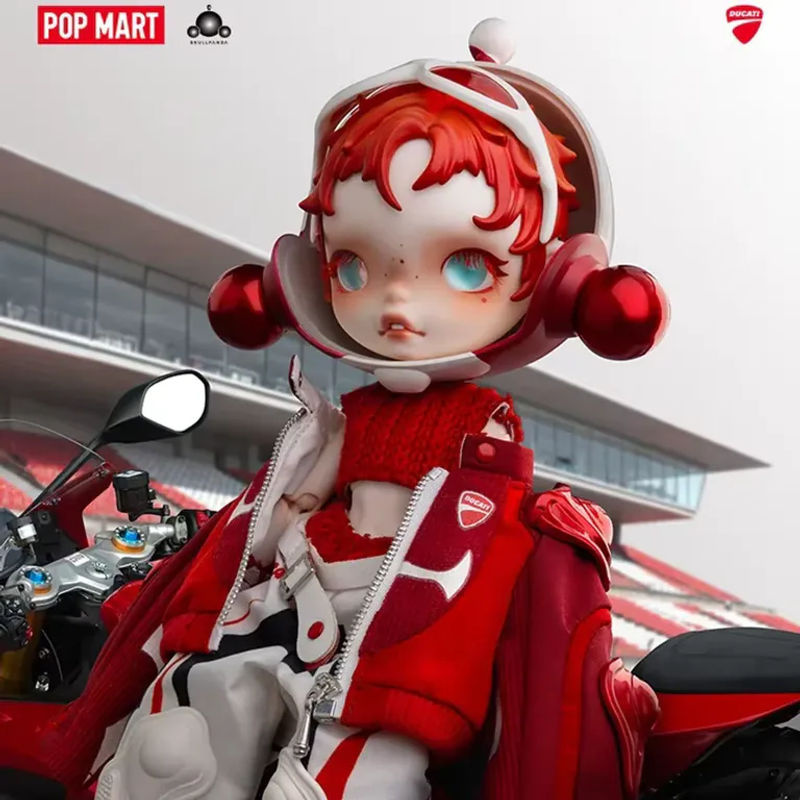 POP MART SKULLPANDA x DUCATI 1/6 Blindbox Mystery Box Actionfigur in Rot - Bild 4