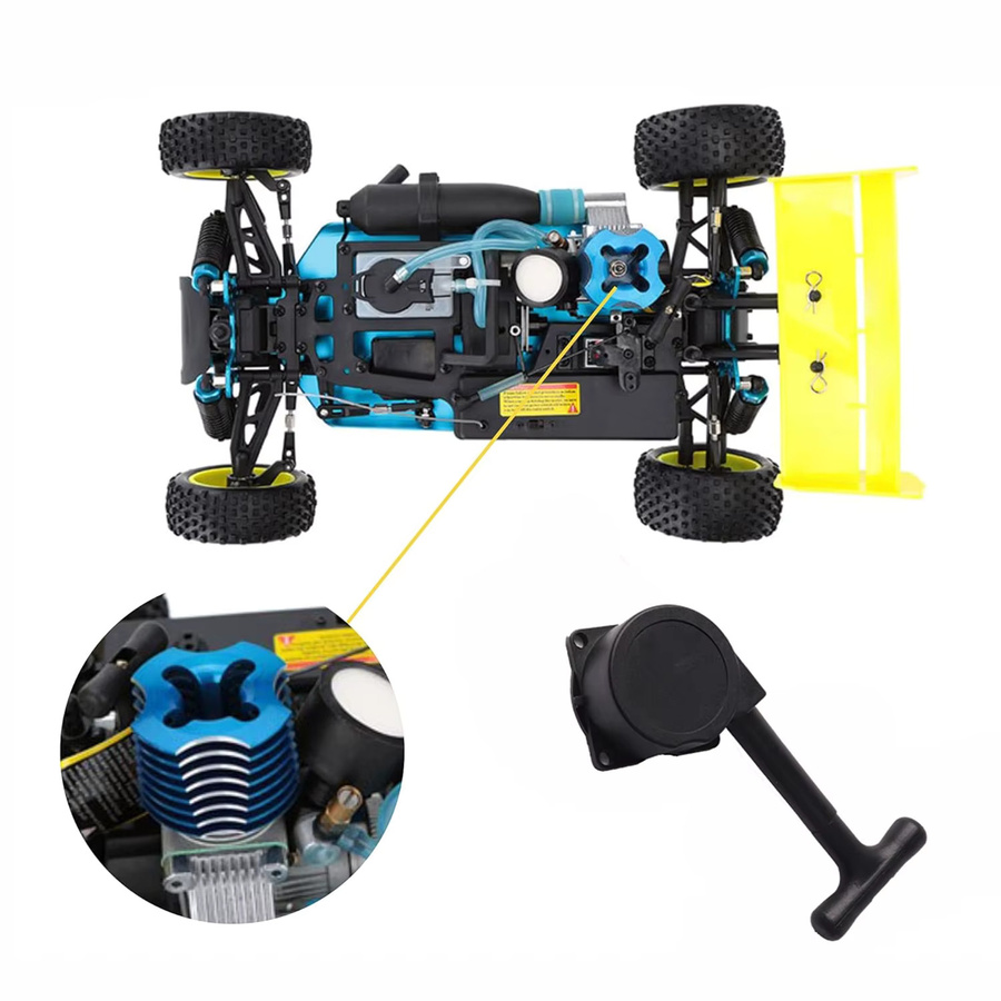 HobbyCorki Kunststoff-Seilzugstarter R020, 1:10, Schwarz - Bild 3