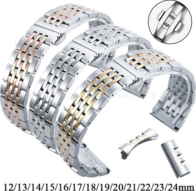 Uhrenarmband Edelstahl, Silber, Unisex - Bild 1