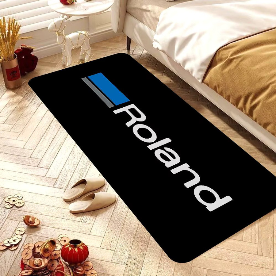 R-Rolands Bodenmatte Multiple Choice in Schwarz, rutschfester Teppich im modernen Retro-Design für Wohnzimmer und Küche - Bild 6
