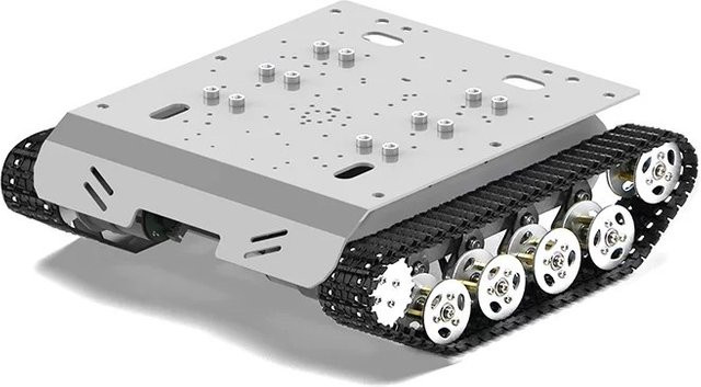 BinHex Schwerlast-Stoßdämpfer-Kettenfahrzeug-Roboter-Chassis, Smart Vehicle, Grau - Bild 1