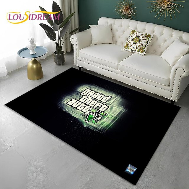 Karpetti Grand Theft Auto 3D Gamer Teppich, Schwarz, B: 200 cm, T: 160 cm - Bild 1