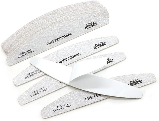 JEARLYU Halbmond-Schleiffeile, 180er Körnung, Grau, Unisex - Bild 1