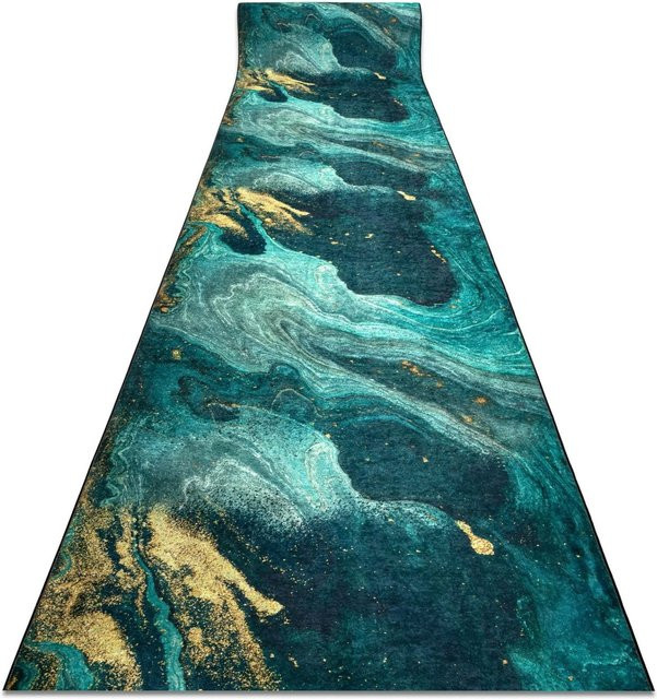 RugsX Läufer Lotus VG21110 in Pastellgrün, Antirutsch und Waschbar, B: 60 cm, L: 440 cm - Bild 1