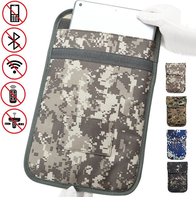 RFID-Signalblockierende Faraday-Tasche zur Abschirmung von Tablet und Handy gegen GPS-Positionierung, Multicolor - Bild 1