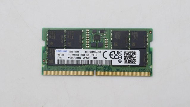 Lenovo DDR5 Arbeitsspeicher 16 GB 5600 MHz in Grün (5M31K03047) - Bild 1