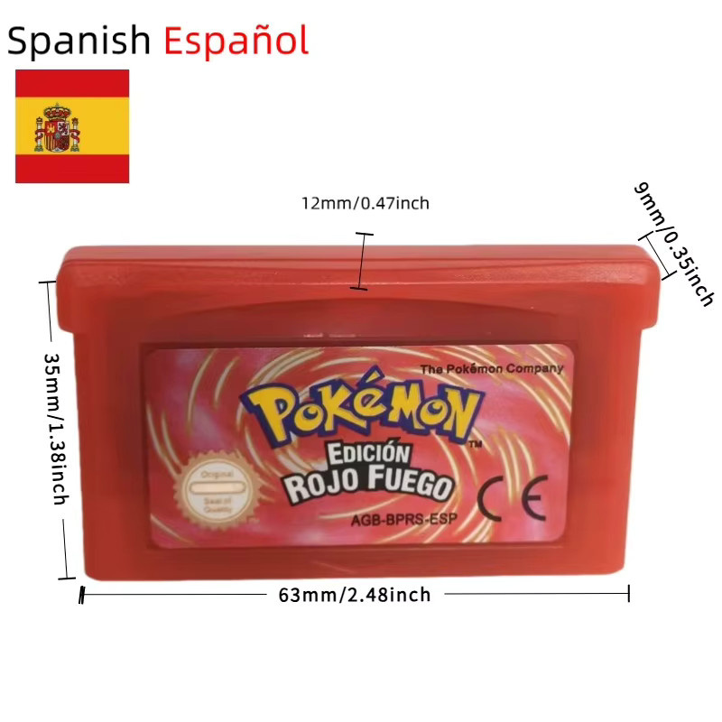 Bandai Pokemon-Serie GBA-Spielkassette, Videospielkarte, Retro - Bild 4