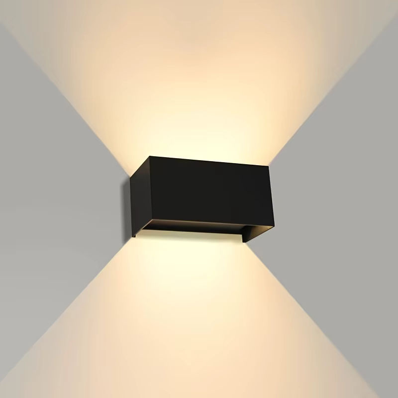 SUNMEIYI 24 W LED-Wandleuchte in Schwarz, modern und verstellbar für innen und außen, IP65, kaltweißes Licht - Bild 2
