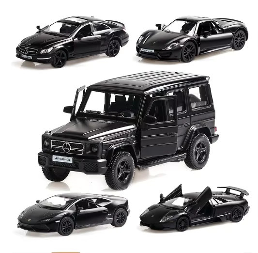 MAKEDA Modellauto Legierung Matte Black 1:36 - Bild 2