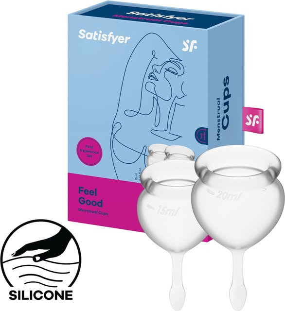 Satisfyer Feel Good Menstrual Cup Set, 15 & 20 ml, Damen - Bild 1