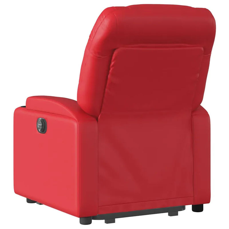 vidaXL Massagesessel Modell 3 mit elektrischer Aufstehhilfe in Rot aus Kunstleder - Bild 7