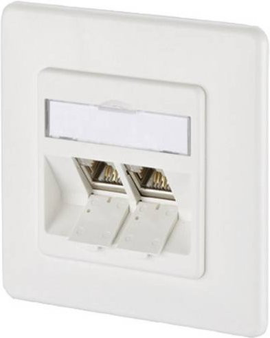 Metz Connect Anschlussdose E-DAT 1309121002-E rws in Weiß und Silber - Bild 1