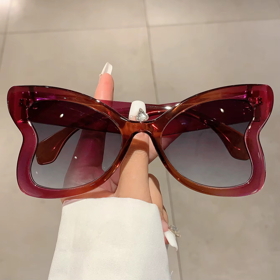 Kammpt Sonnenbrille Butterfly, Vollrand, Kunststoff, mehrfarbig, Damen - Bild 1