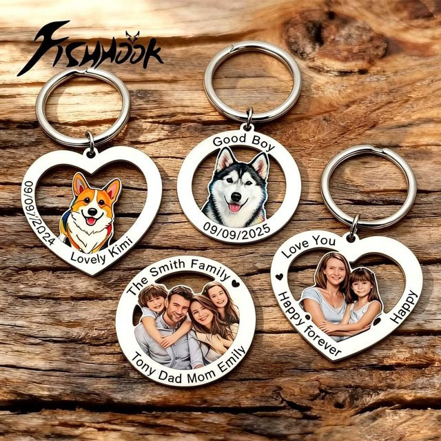 Schlüsselanhänger Stahl, personalisiert, Unisex - Bild 1