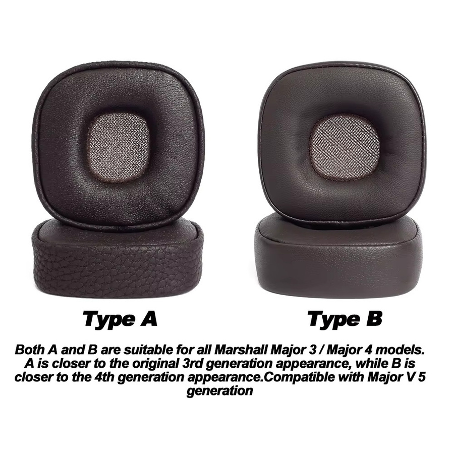 OME OH MY EAR Ersatz-Ohrpolster aus Protein für Marshall Major 3, Major 4 und Major 5 Kopfhörer, Farbe: Schwarz - Bild 4