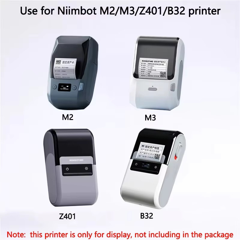 NIIMBOT M2 Thermotransfer-Etikettenband M3 für elektrische Geräte und Typenschilder in Schwarz und Weiß - Bild 2