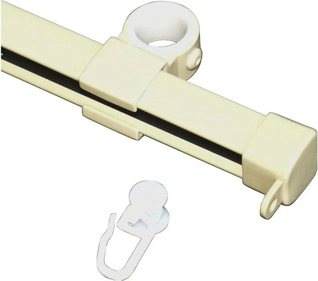 Gardinia U-Laufschiene aus Metall in Beige, Länge: 110 cm - Bild 1