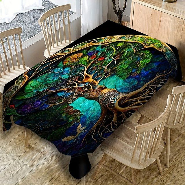 VIKAMA Tischdecke Fantasy Forest im Aesthetic-Stil - Bild 1