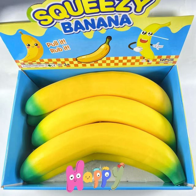 HOTSquishy Banane, Squishy, Quetsch-Schreibtischdeko - Bild 1