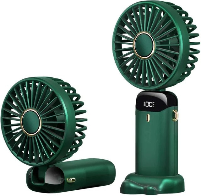 Tragbarer Mini-Ventilator Techsuit N15, Grün, wiederaufladbar - Bild 1