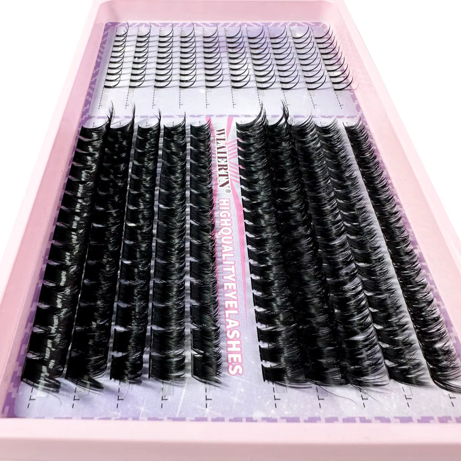 LYBCG Wimpernverlängerungsset, 3D-Volumen-Wimpernbüschel, D-Curly, 10–16 mm - Bild 5