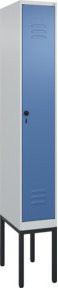 C+P Spind Classic PLUS Spind Gestell mit 1 Abteil, Höhe: 212 cm, Breite: 30 cm, Tiefe: 50 cm, Sicherheits-Drehriegel, 4 Garderobenhaken und mittiger Trennwand - Bild 1