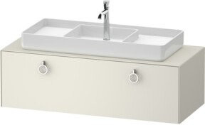 Duravit Waschtischunterschrank White Tulip in White, B/T/H: 130 x 55 x 40,8 cm - Bild 1