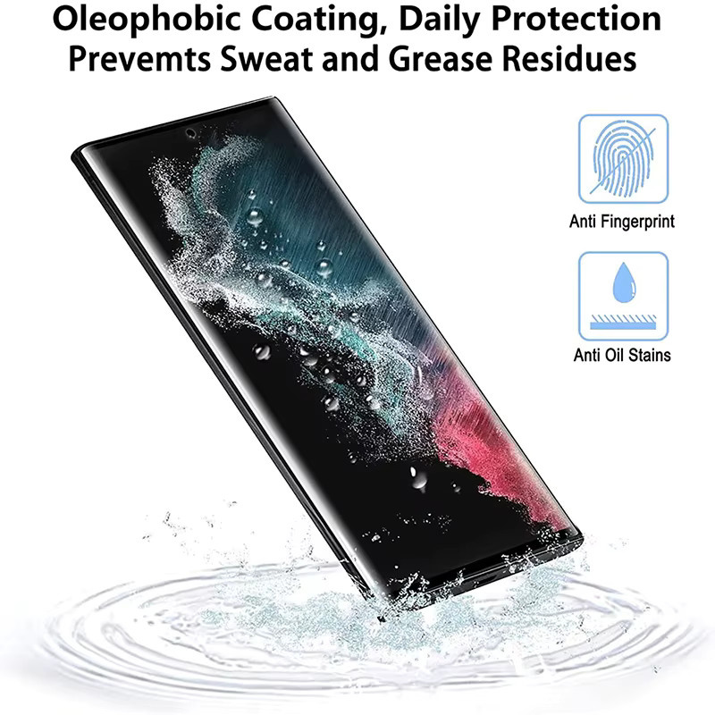 HD UV gehärtetes Glas Displayschutzfolie für Samsung Galaxy S24 S23 S22 S21 S20 Plus Ultra FE Note 20 S10 Lite 5G transparent - Bild 6