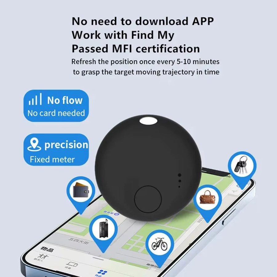 MRSVI GPS-Tracker Smart-Tags zur Ortung und gegen Verlust für Autoschlüssel, Haustiere und Kinder in Schwarz oder Weiß - Bild 2