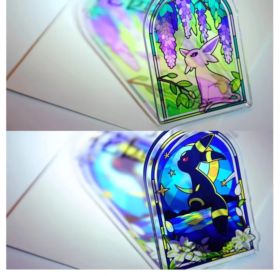 Keeppley Acryl Anime Eeveelution Schlüsselanhänger und Fensteranhänger Multicolor - Bild 2