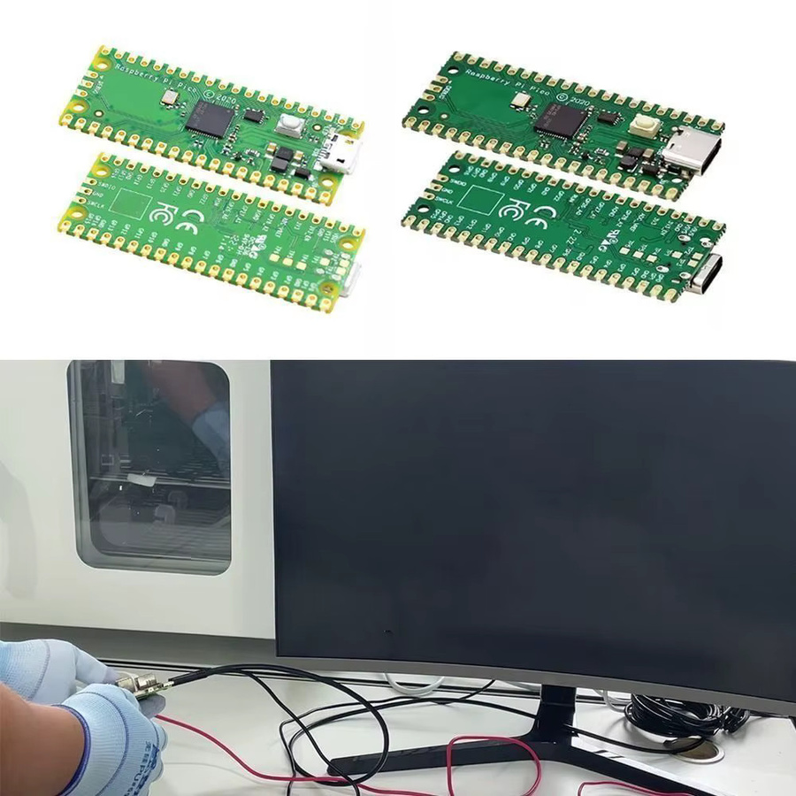 Raspberry Pi Pico W Entwicklungsboard mit Wi-Fi und Pin-Header für MicroPython und C++ in Grün - Bild 2