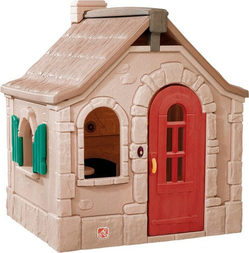 Step2 Kinderspielhaus Storybook Cottage aus Kunststoff in Braun, B/H/T: 139,7 x 163,19 x 128,27 cm - Bild 1