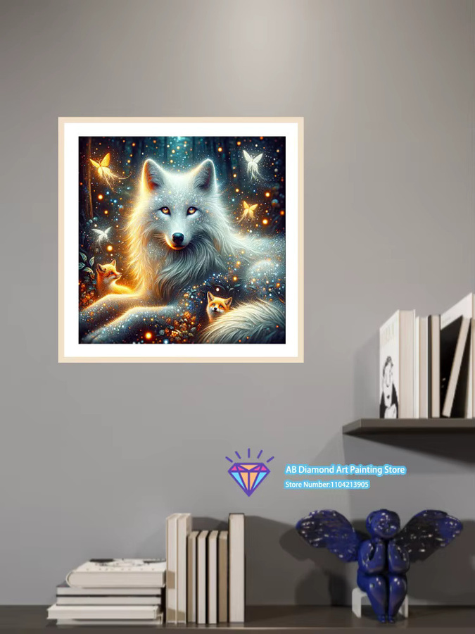 Potdemiel Diamond Painting Set Fuchs-Elf mit runden Diamanten in Multicolour für Anfänger und Erwachsene - Bild 2