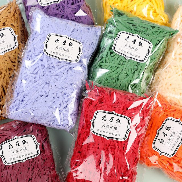 Raffi Buntes Crinkle-Papier als Bastelmaterial und Füllstoff für Geschenkboxen, Hochzeit und Party, Mehrfarbig, 10g oder 30g - Bild 1