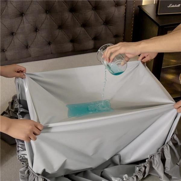 Wasserdichter Matratzenbezug von Decor Home 888, milbenabweisend und atmungsaktiv, Spannbetttuch in Multicolour, B/T/H: 140 x 200 x 30 cm - Bild 4