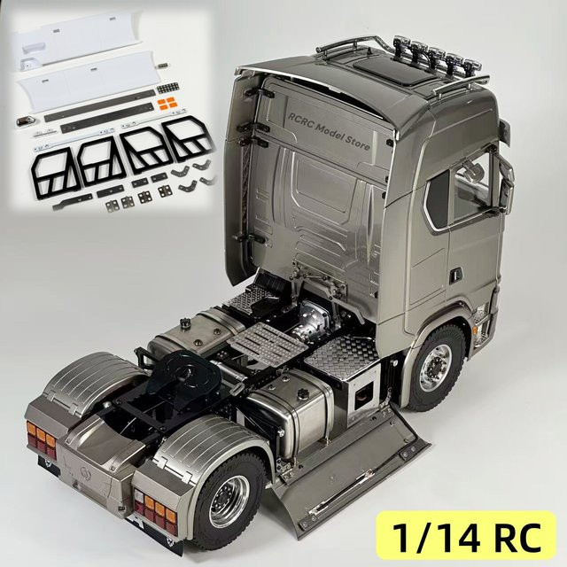 Tamiya Scania 770S 4x4 Seitenschweller-Kit mit Lichtern, 1:14, Zubehör - Bild 1