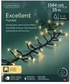 Lumineo LED Lichterkette Excellent Lights, 25 m, Multicolor, Schwarz, IP44 wetterfest - Bild 1